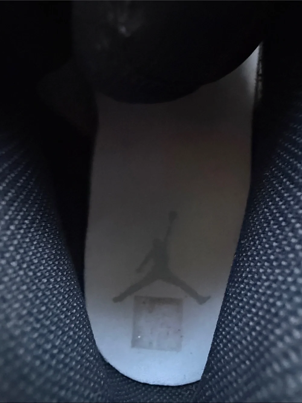 Jordan Men's Mid-Top Sneakers — White, Gray & Black - Size 8.